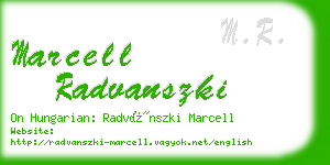 marcell radvanszki business card